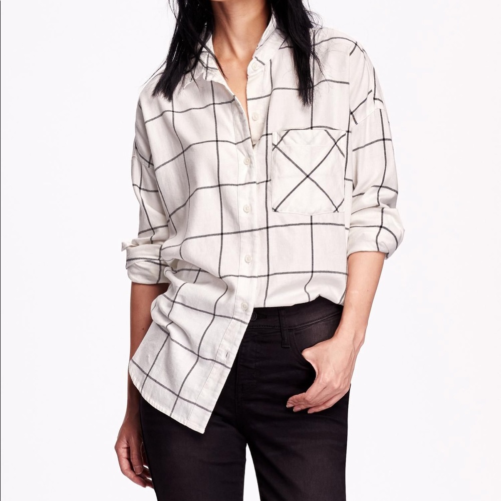 💚 Old Navy boyfriend flannel shirt